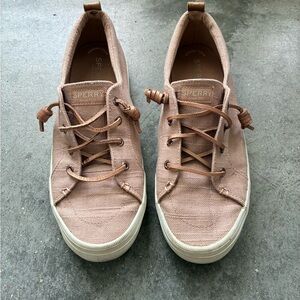 Sperry Blush Canvas Shoes